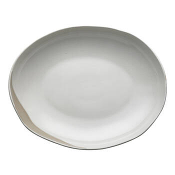 Ecology Nest Stoneware Oval Serving Bowl Tableware 36x28cm White