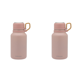 2PK Ecology Stainless Steel Esse Water Drinking Bottle 1L Blush