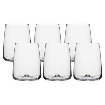 6pc Ecology Ida Stemless Wine Glasses 530ml - Clear