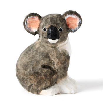 Nordic Kids Birch Wood Koala Figurine Grey 8.5cm