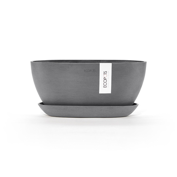 EcoPots Sofia 30x13.5cm Plant Pot Self Watering Grey
