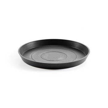 Ecopots Plant Pot Saucer Round 44.5 Dark Grey 44.5x3.5cm