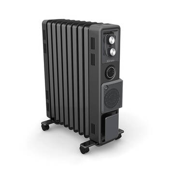 Dimplex 2.4kW Oil Free Column Heater w/ Timer & Turbo Fan - Black