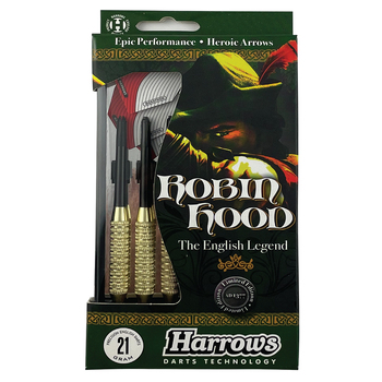 Harrows Robin Hood Nylon Shafts/Marathon Flights 21g Brass Darts