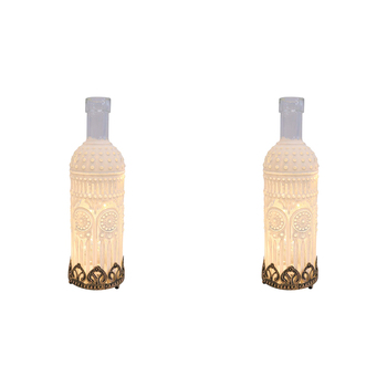 2PK LVD Lantern LED Gatsby Decorative Lighting Home Decor White