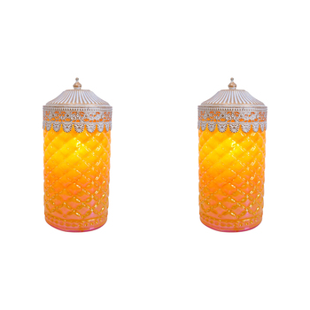 2PK LVD Lantern LED X-Large Vetti Decorative Lighting 20cm Home Decor