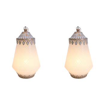 2PK LVD Lantern LED X-Large Temple Decorative Lighting 21cm Home Decor