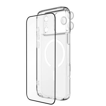 3pc EFM Case, Screen Protector & Camera Lens Bundle For iPhone 17 Pro Max 6.9in