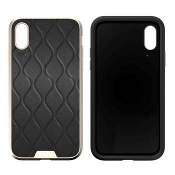 EFM Verona Leather D3O Case Armour For iPhone Xs Max (6.5") - Gold / Leather