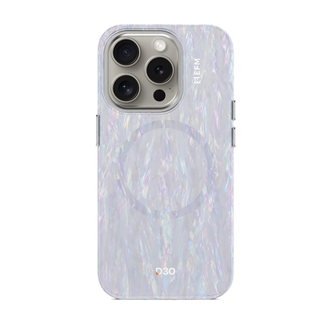 EFM Volta D3O Bio Phone Case For Apple iPhone 16 - Mother of Pearl