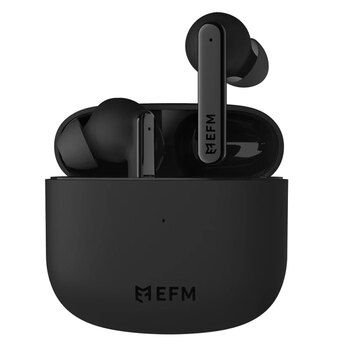 EFM TWS Detroit Earbuds w/ Wireless Charging Black