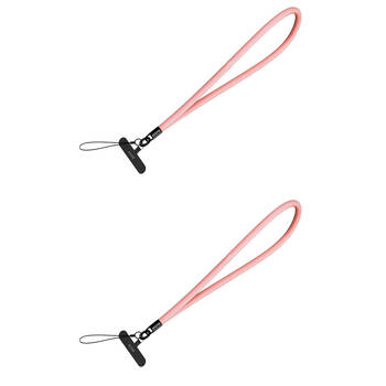 2PK EFM Ibiza Hands-Free Universal Mobile Phone Wristlet Strap Holder Pink
