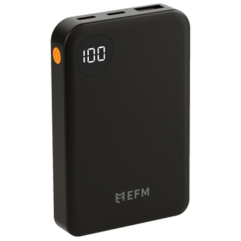 EFM Essential 5000mAh Power Bank Digital Display Universal - Black