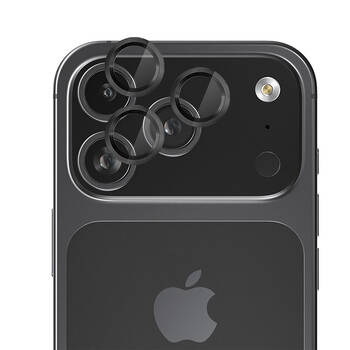 EFM Camera Lens Protector For iPhone 17 Pro 6.3in & 17 Pro Max 6.9in Carbon