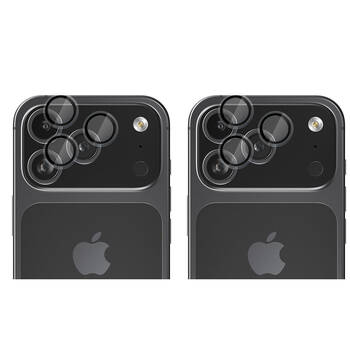 2PK EFM Camera Lens Protector For iPhone 17 Pro 6.3in & 17 Pro Max 6.9in Clear