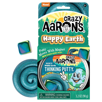 Crazy Aarons Thinking Putty Happy Earth Magnetic Storms Toy 10cm 3y+