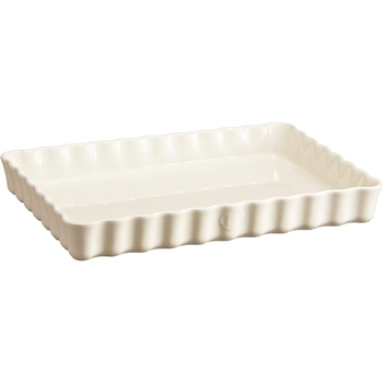 Emile Henry 34cm Ceramic Deep Tart Baking Dish Rectangle Clay