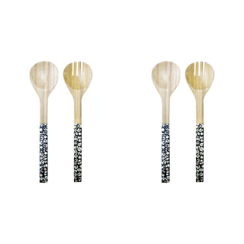 2x 2pc LVD Servers Shell Black Home Kitchen Serveware/Tableware