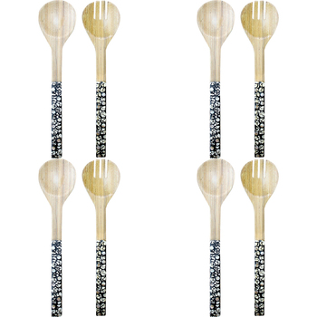 4x 2pc LVD Servers Shell Black Home Kitchen Serveware/Tableware