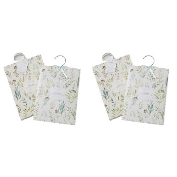 2PK 4pc Pilbeam Living Limetta Scented Hanging Sachet Set French Pear & Vanilla