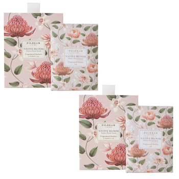 8pc Pilbeam Living Native Bloom Scented Mini Sachets 10g