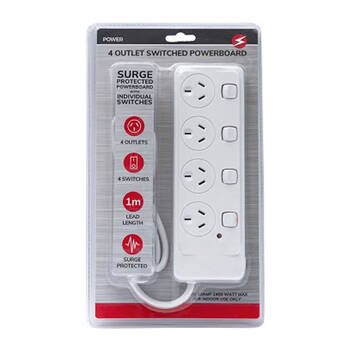 4 Outlet Switched Power Board