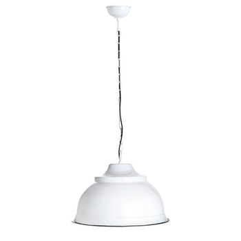 Belle Brasserie Overhead Ceiling Pendant Light Large 46cm - White