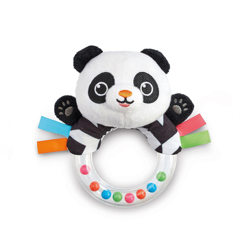 ELC Black & White Baby Panda Rattle Toy 0m+
