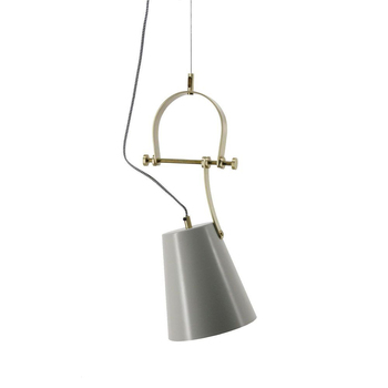 Belle Turnberry Metal Pendant Light Hanging Decor 51cm Grey