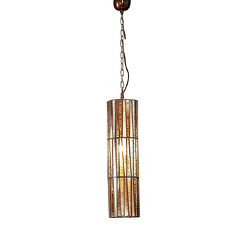 Belle Cape Town Glass/Iron Ceiling Pendant Light 64cm - Brass