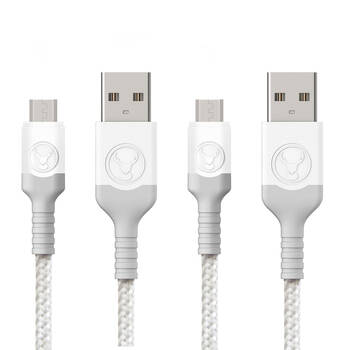 2PK Bonelk Micro-USB Cable Longlife Series 2m White