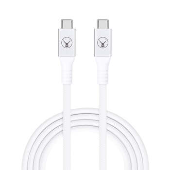 Bonelk Long-Life 2m USB Type C to USB-C 20Gbps Cable - White