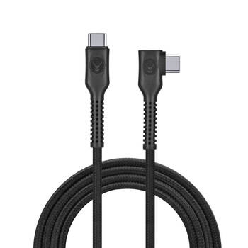 Bonelk Long-Life Easy Grip 2m Male USB-C Cable Right Angle 100W - Black