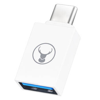 Bonelk 5Gbps USB-C to USB-A 3.0 Adapter/Connector - White