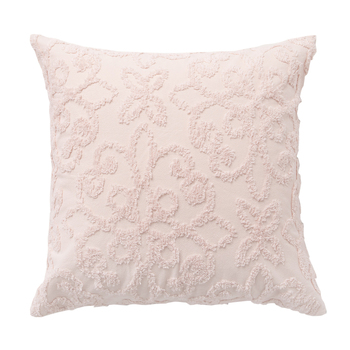 Bianca Ella Blush Cotton Chenille European Pillowcase 65cm