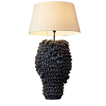 Belle Singita Table Lamp w/ Ceramic Base 62cm - Blue