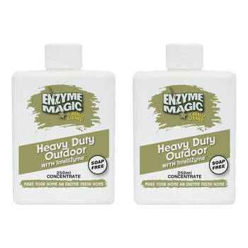 2PK Enzyme Magic Heavy Duty Outdoor Concrete Cleaner 250ml Concentrate Makes 5L 