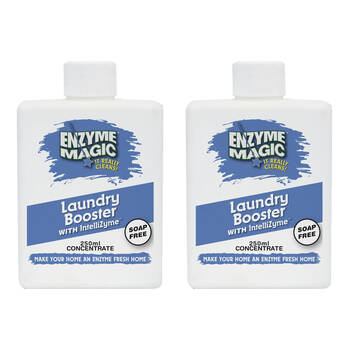 2PK Enzyme Magic Laundry Booster/Detergent Additive 250ml Concentrate 10 Washes