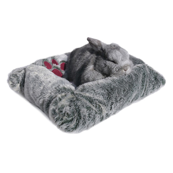 Rosewood Luxury 43x33cm Nylon Base Mattress Rabbit/Ferrets Pet Plush Bed Grey