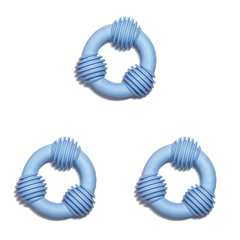 3PK Rosewood Cyber Puppy Rubber Teetherbone Large Pet Dog Chew Bite Toy Assorted