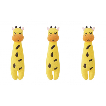 3x Rosewood Eco Friendly Pet/Cat Giraffe Plush Grab Toy