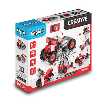 Engino Creative Builder 10 Models Cars/Trucks Kids Fun Toy 6y+