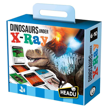Headu Dinosaurs Under X-Ray Card/Puzzle Kids Activity Kit 6y+