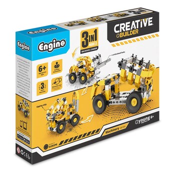 Engino Creative Builder Machinery Set Tipper Truck Kids Toy 6y+
