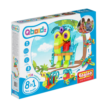 Engino Qboidz Owl 8-in-1 Models Kids Building Blocks Toy 2y+