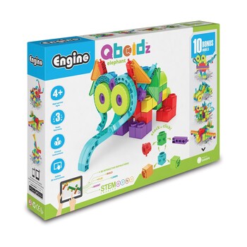 Engino Qboidz Elephant Build/Play Invent Kids Toy 4y+
