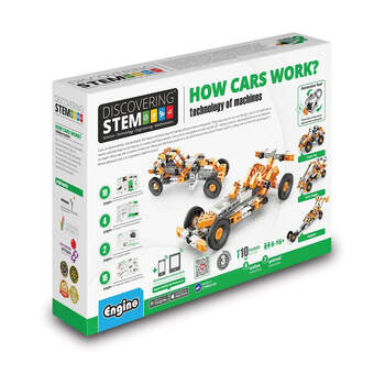 Engino Discovering STEM How Cars Work Technology of Machines Kids Toy 8y+