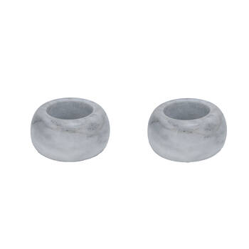 2pc NF Living Napking Rings 5x3cm Elegant Table Decor Marble