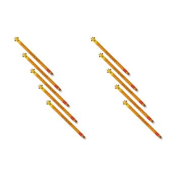 10PK Legami Erasable Gel Pen Giraffe Theme Collectable Cute Topper Gift Black Ink