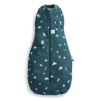 Ergopouch Baby Cocoon Swaddle Bag Tog 0.2 Size 0-3 Months Ocean